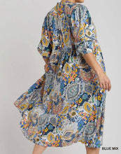 Load image into Gallery viewer, Misses / Plus Paisley Midi Dress