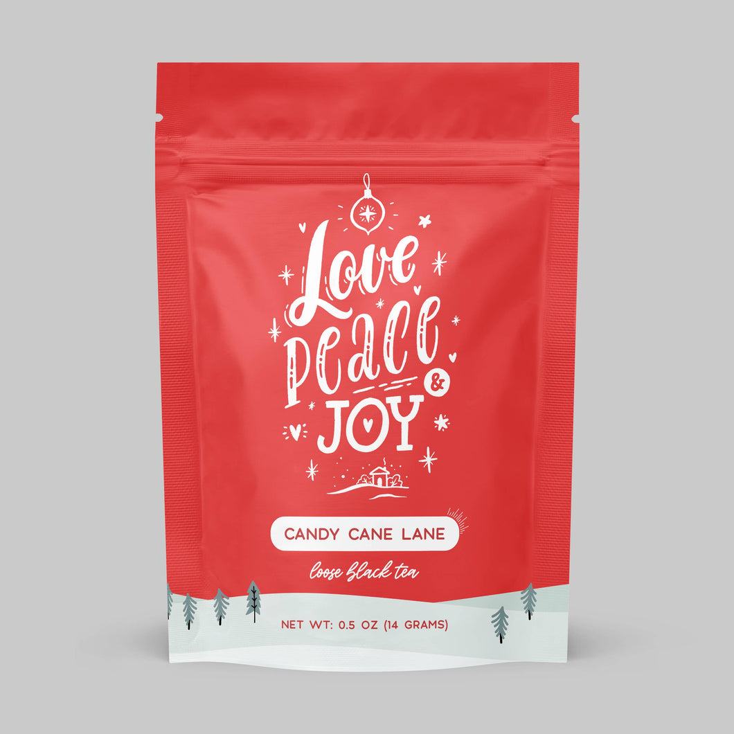 Candy Cane Lane Black Tea with Peppermint - Christmas Gift: Sample