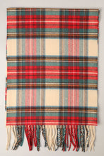 Load image into Gallery viewer, Softer Than Cashmere Tartan Plaid Muffler Scarf - RED