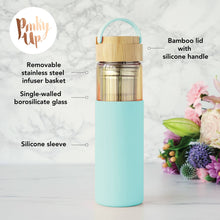 Load image into Gallery viewer, Dana Glass Travel Mug in Turquoise