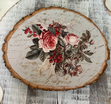 Load image into Gallery viewer, Floral Christmas Wood Decor
