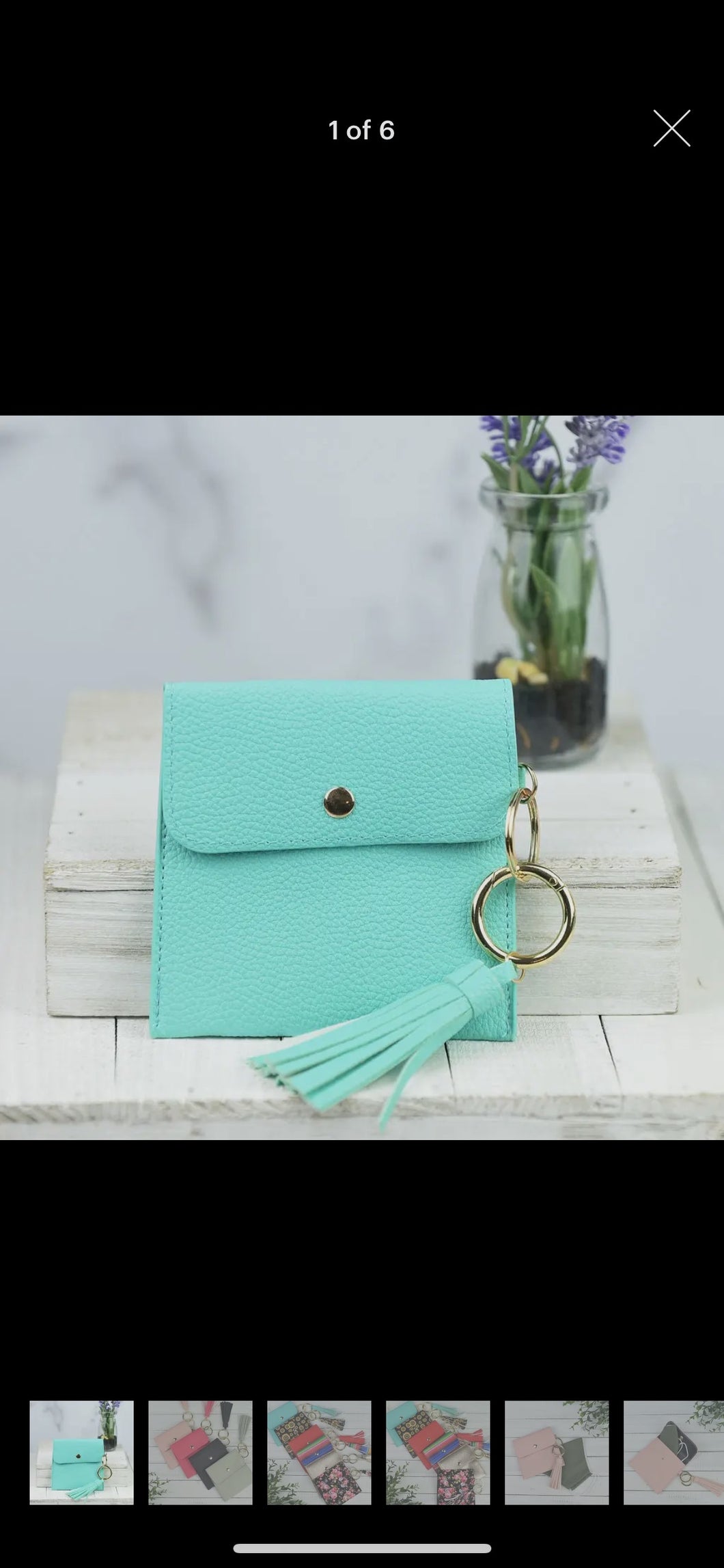 Key Ring Pouch with Tassel