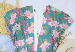 Flora Paradise | Floral Ruffle Kimono