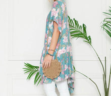 Load image into Gallery viewer, Flora Paradise | Floral Ruffle Kimono