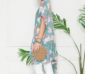 Flora Paradise | Floral Ruffle Kimono