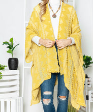 Load image into Gallery viewer, Puffer-Up | Soft Textured Cover-Up Kimono With Pom