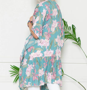 Flora Paradise | Floral Ruffle Kimono