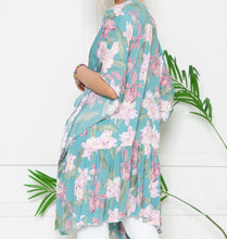 Load image into Gallery viewer, Flora Paradise | Floral Ruffle Kimono