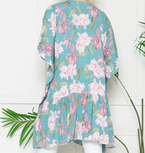 Load image into Gallery viewer, Flora Paradise | Floral Ruffle Kimono