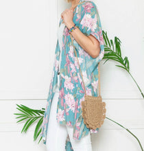 Load image into Gallery viewer, Flora Paradise | Floral Ruffle Kimono