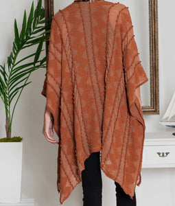 Puffer-Up Textured Cover-Up Top - Camel