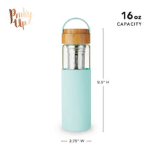 Load image into Gallery viewer, Dana Glass Travel Mug in Turquoise