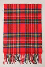 Load image into Gallery viewer, Softer Than Cashmere Tartan Plaid Muffler Scarf: IVORY