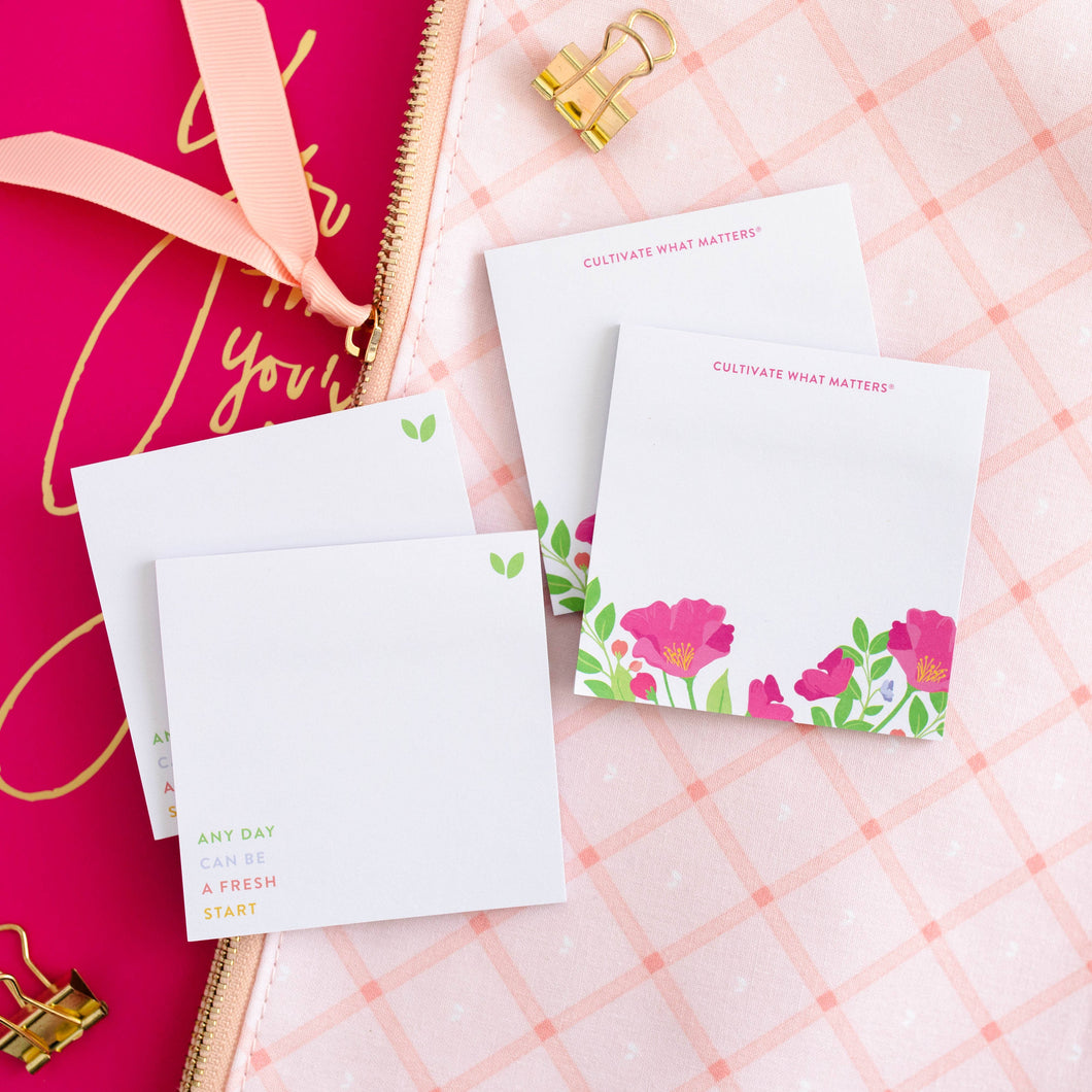 Cultivated Sticky Notes - Blooms