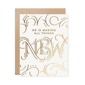 All Things New Gold Foil Card