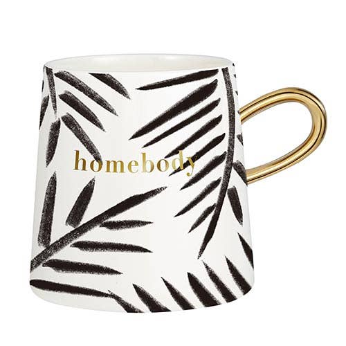 Black & Gold “Homebody” 11oz Tapered Mug