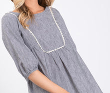 Load image into Gallery viewer, Ric Rack 3/4 Sleeves Top