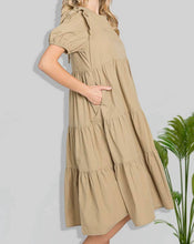 Load image into Gallery viewer, Puff Sleeve Midi Dress