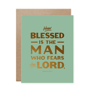 Blessed Is The Man Greeting Card