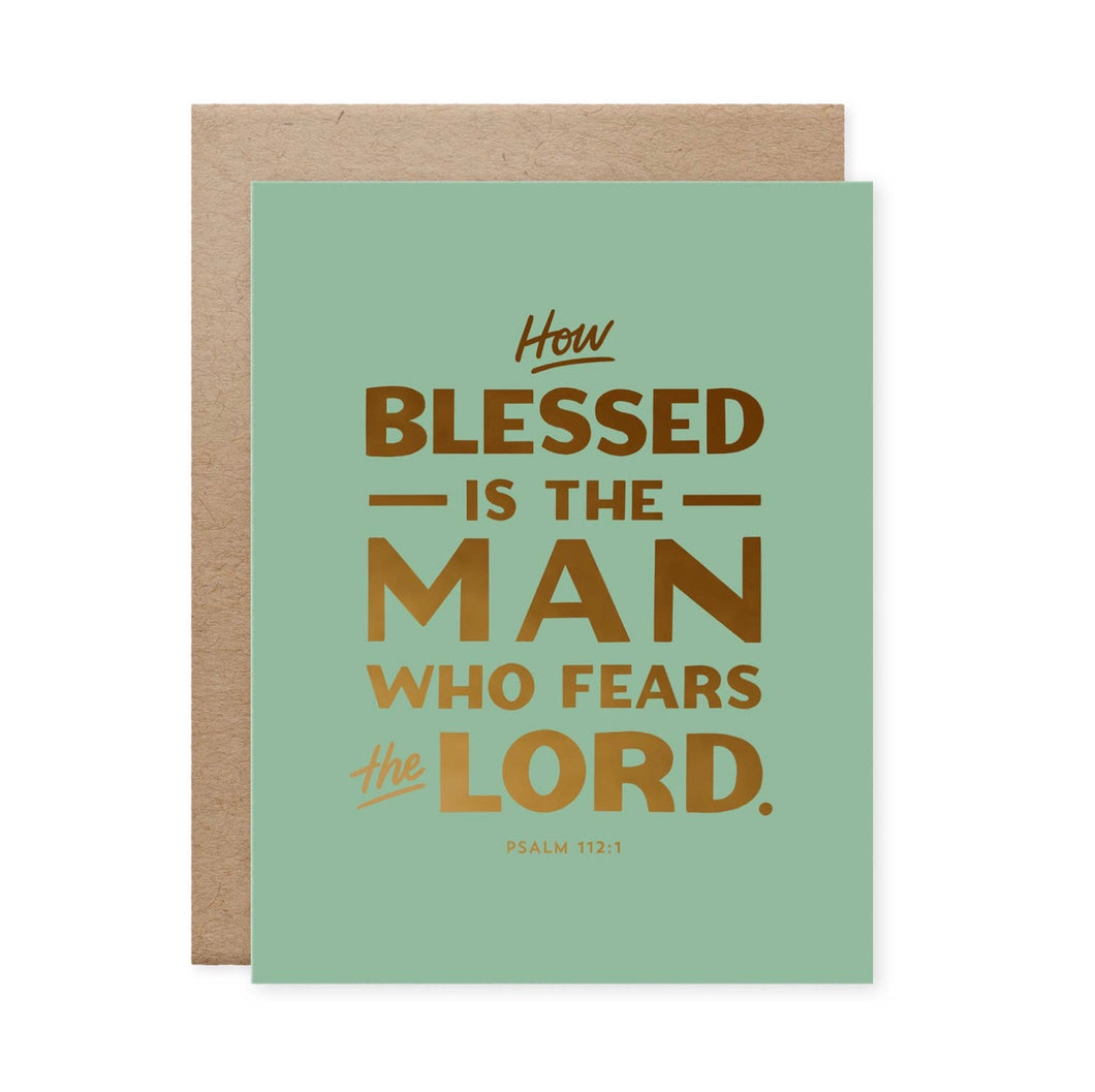 Blessed Is The Man Greeting Card