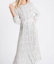 Load image into Gallery viewer, Polka Dot Long Sleeve Midi Dress