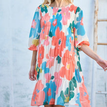Load image into Gallery viewer, Plus Chiffon Floral Midi Dress