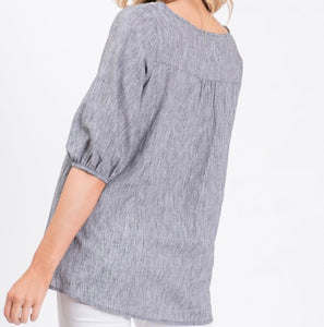 Ric Rack 3/4 Sleeves Top