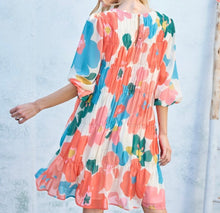 Load image into Gallery viewer, Plus Chiffon Floral Midi Dress